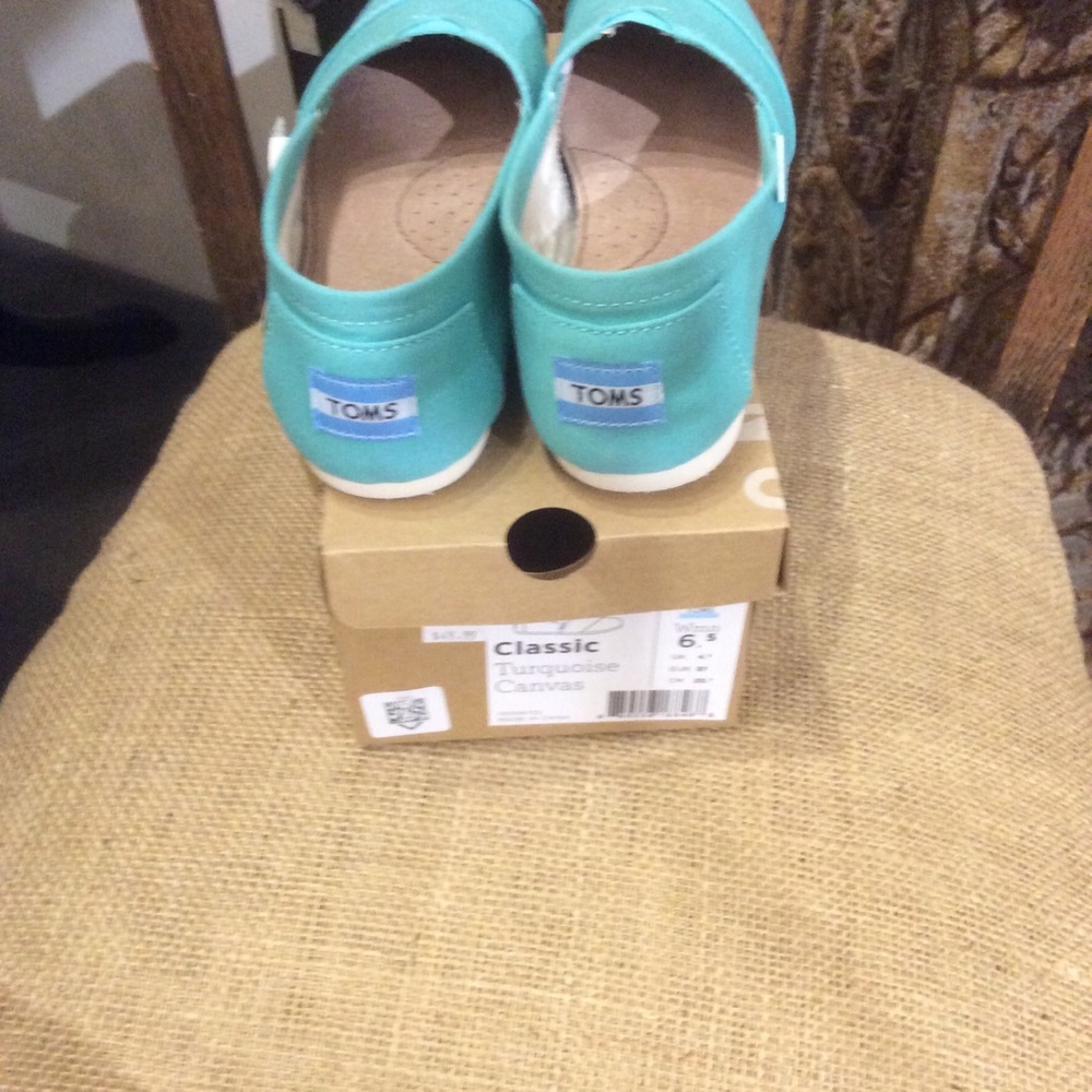 Toms Classic Alpargata Canvas Turquoise NWT - Picture 6 of 8